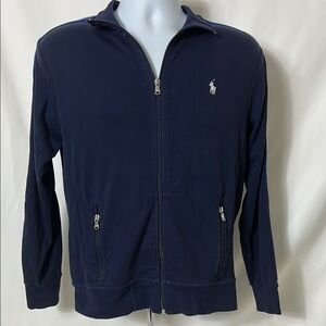 Polo Ralph Lauren Men's Small Navy Full Zip Closure Performance Sweat Jacket